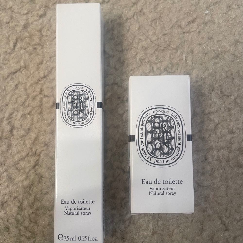 Diptyque Orpheon Eau de Toilette EDT Travel Spray Plus Sample Size 7.5ml